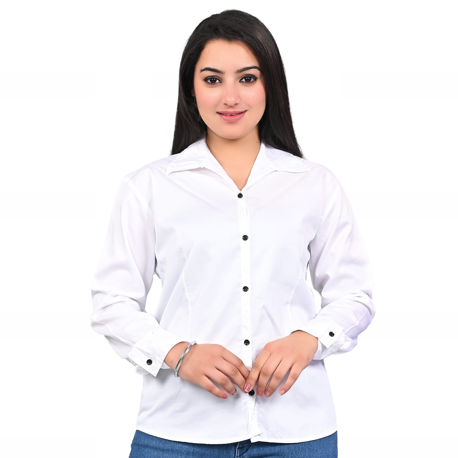 SKYREX WOMENS WHITE FORMAL SHIRT
